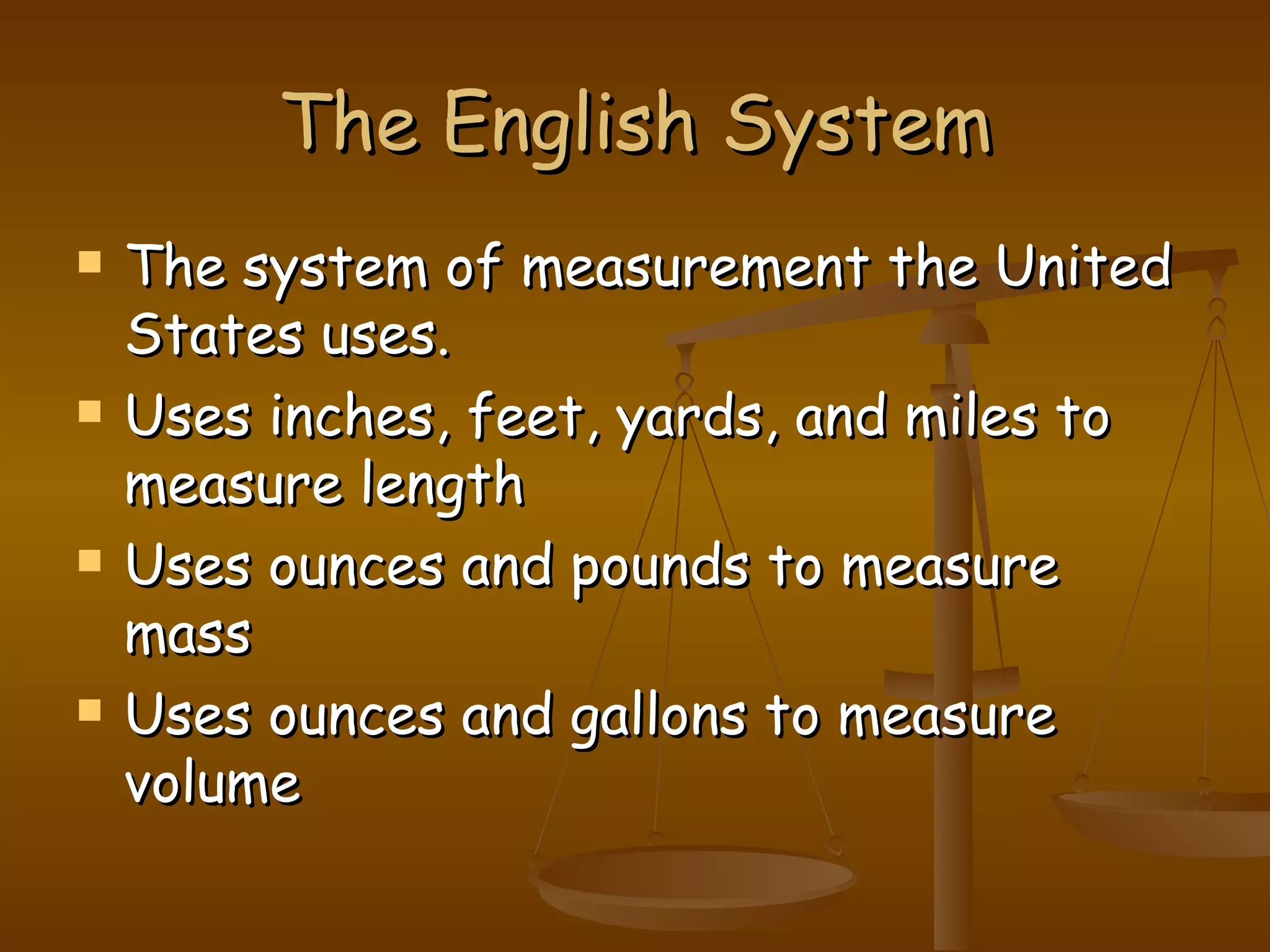 Using the metric system | PPT
