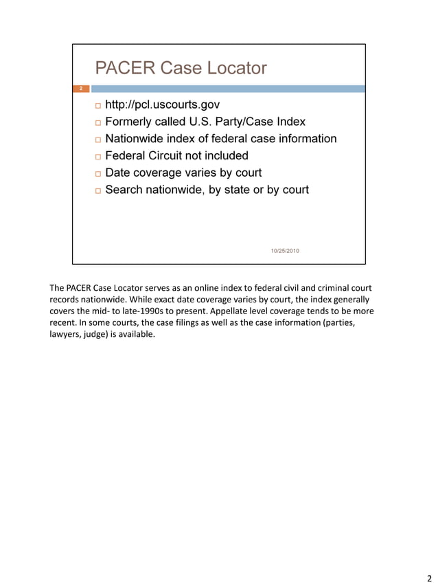 Using the pacer case locator