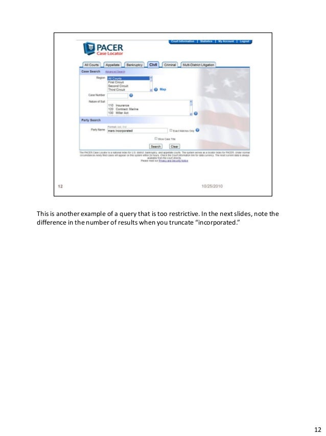 Using the pacer case locator