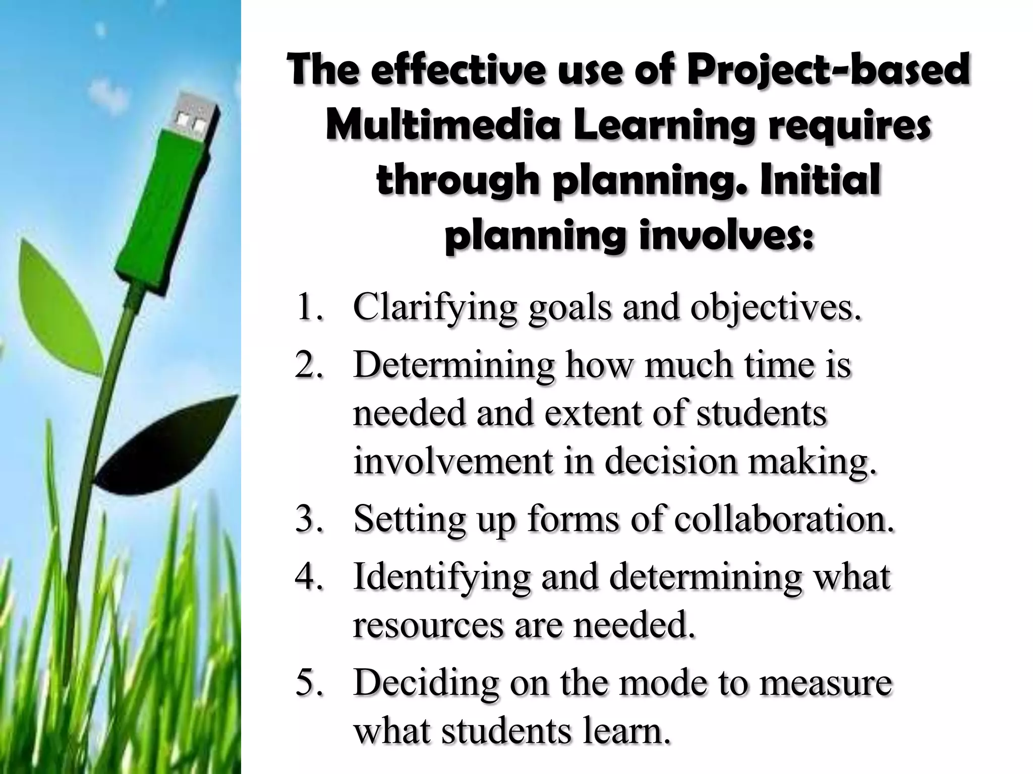 Using the project based multimedia as a teaching-learning strategy | PPTX
