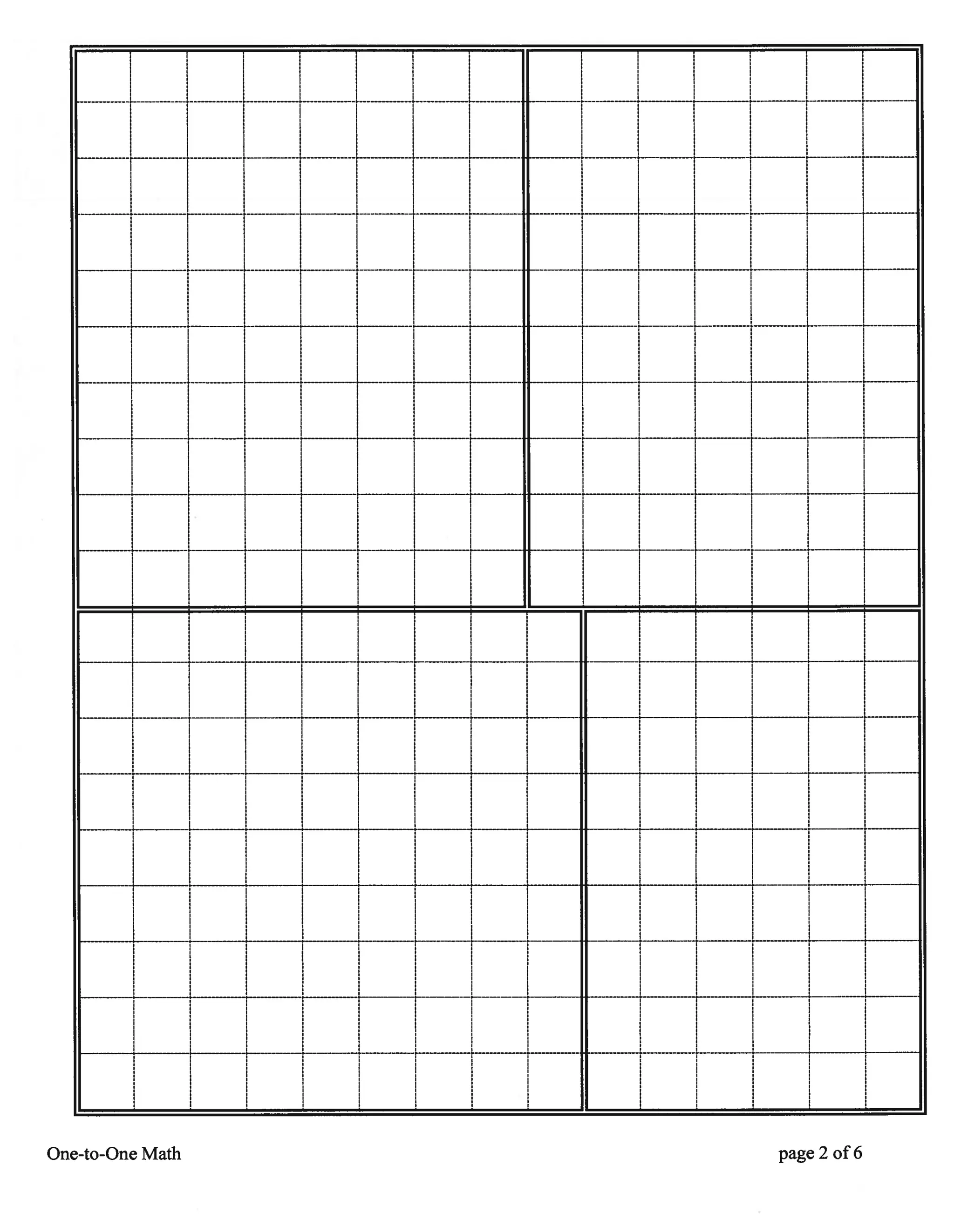 Using the rectangular area cards