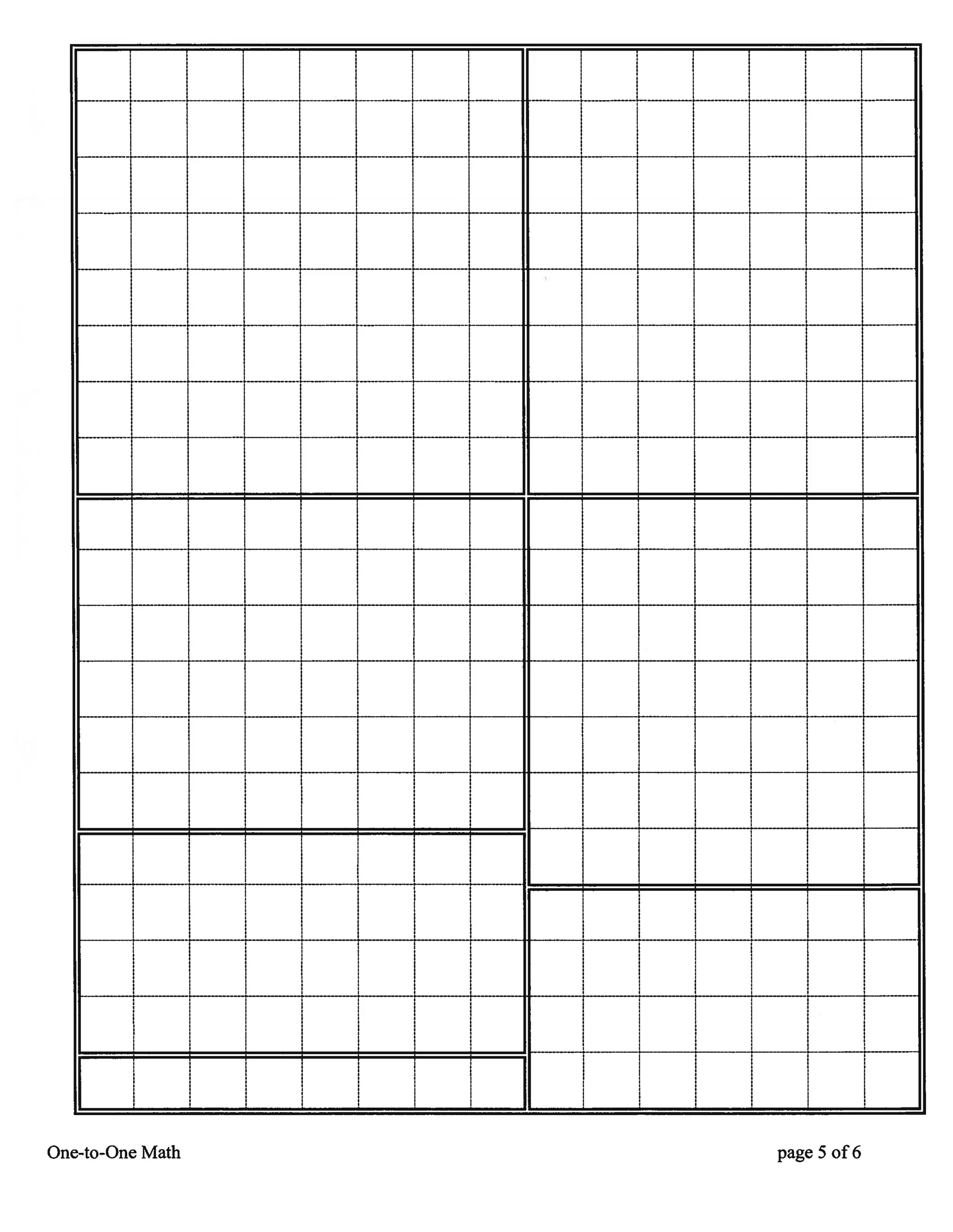 Using the rectangular area cards