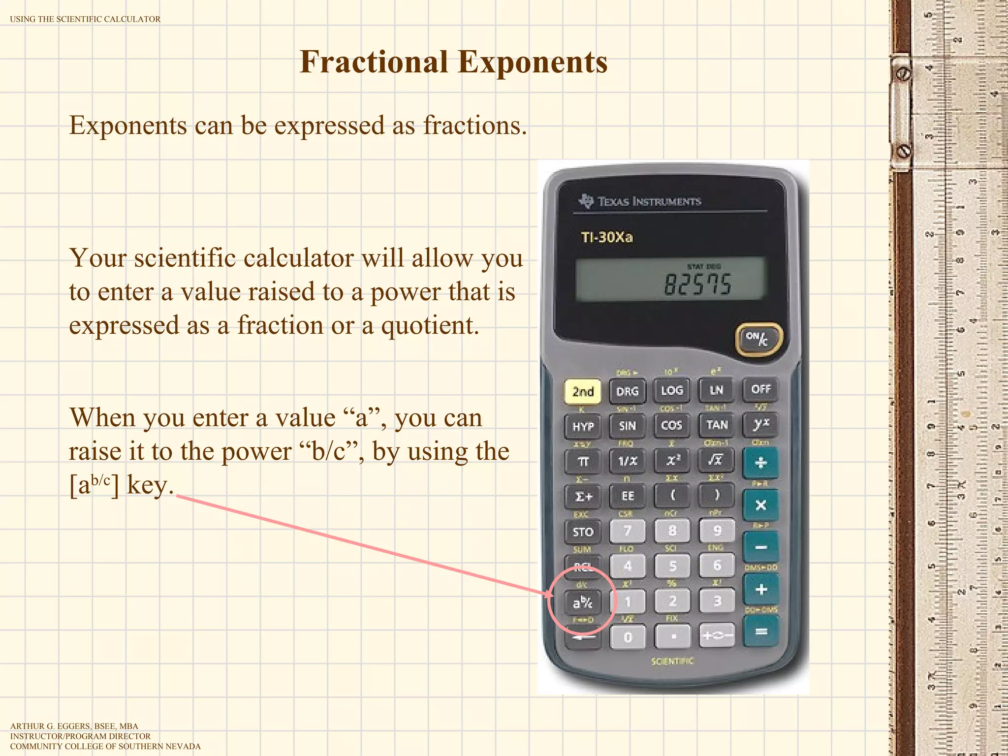 Using the scientific calculator | PPT