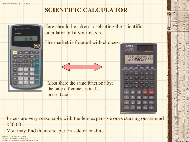 essay for scientific calculator