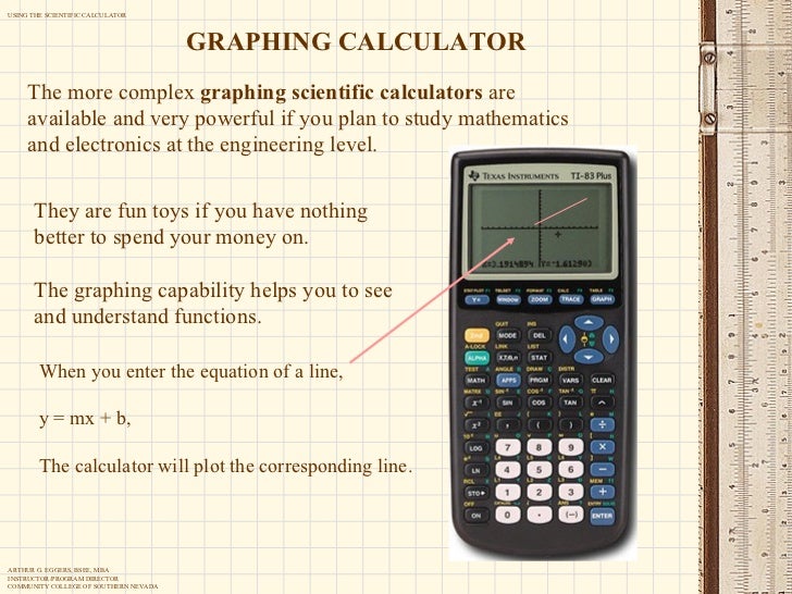 Using the scientific calculator