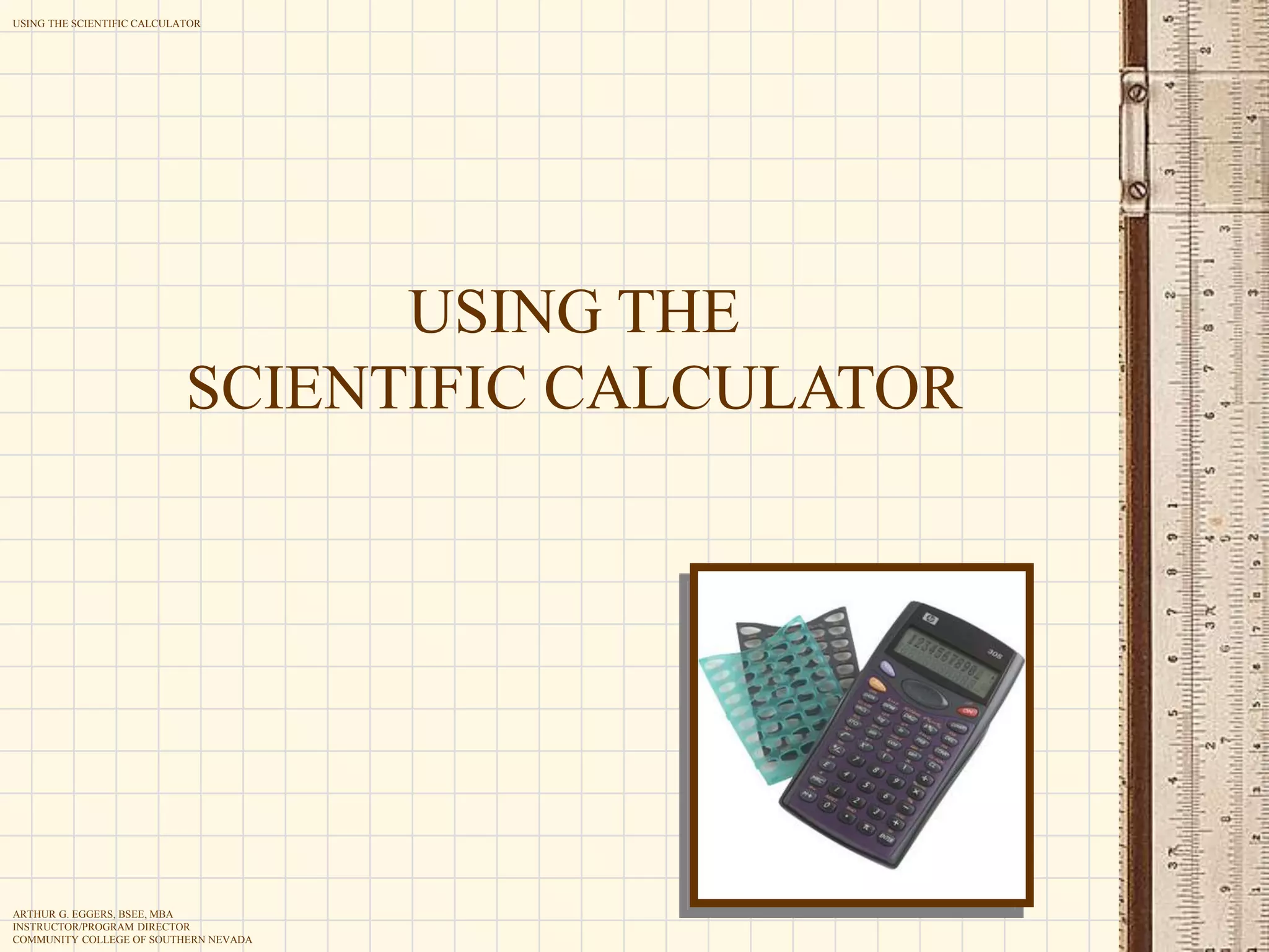 Using the Scientific Calculator.ppt