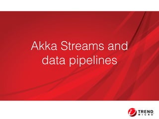 Akka Streams and  
data pipelines
 