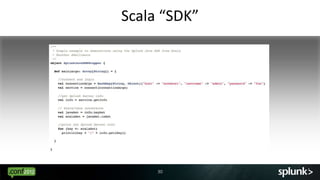 Using the Splunk Java SDK
