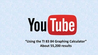“Using the TI 83 84 Graphing Calculator”
About 55,200 results
 