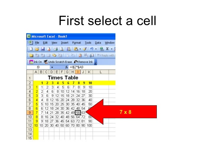 Using trace arrows in Excel