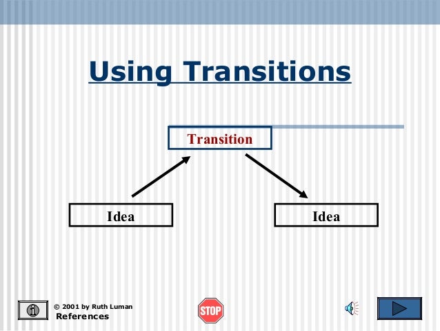 Using Transitional Words and Expressions