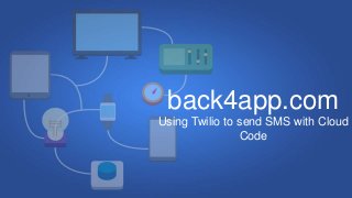 back4app.com
Using Twilio to send SMS with Cloud
Code
 