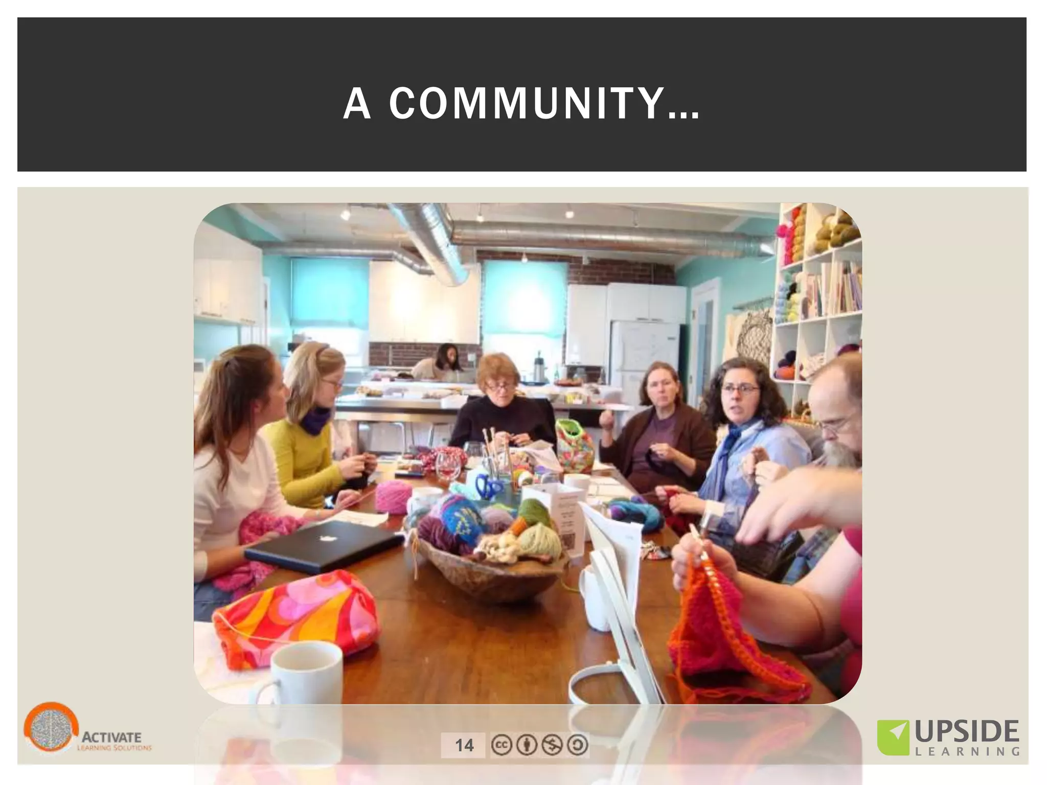 14
A COMMUNITY…
14
 