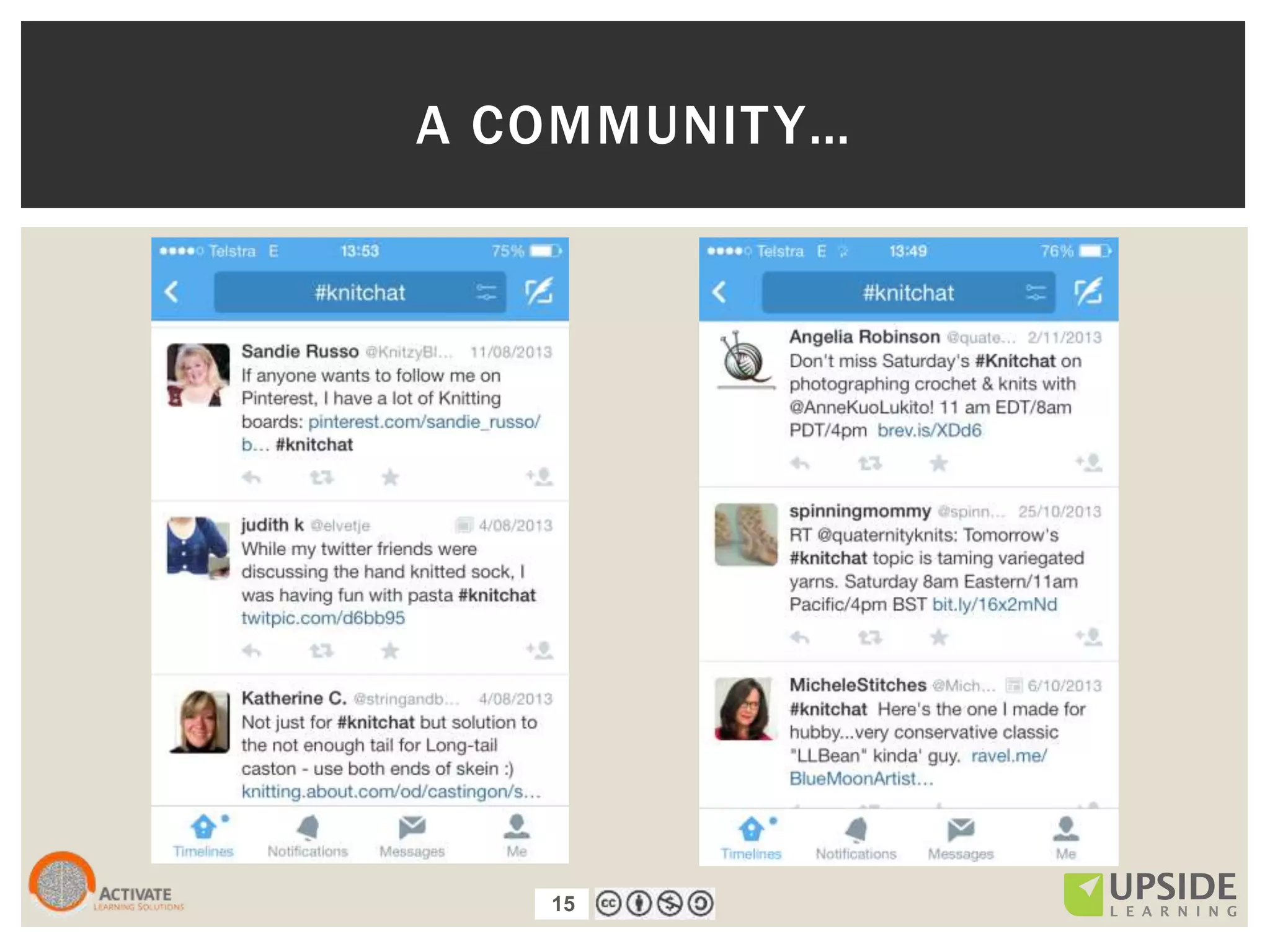 15
A COMMUNITY…
15
 