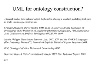 Using uml for ontology construction a case study in agriculture | PPT