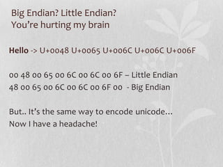 Using unicode with php | PPTX
