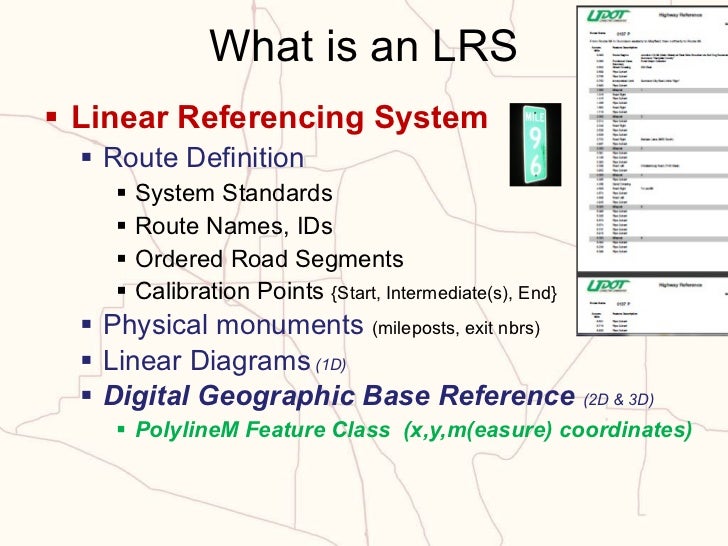 What Is A Linear Referencing System at Callum Ardill blog
