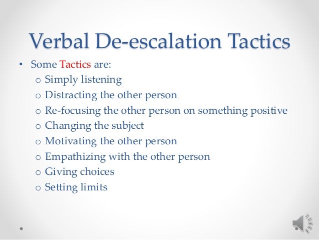 Using Verbal De Escalation Active Shooter