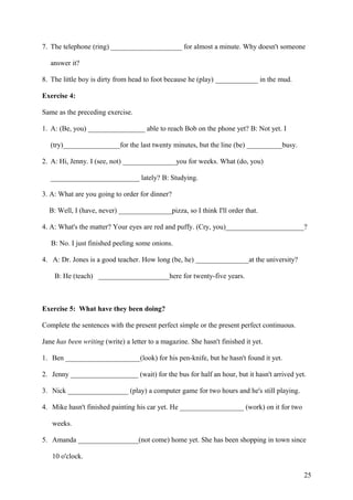 Problem Using Verb Tenses Using verb tenses | DOC