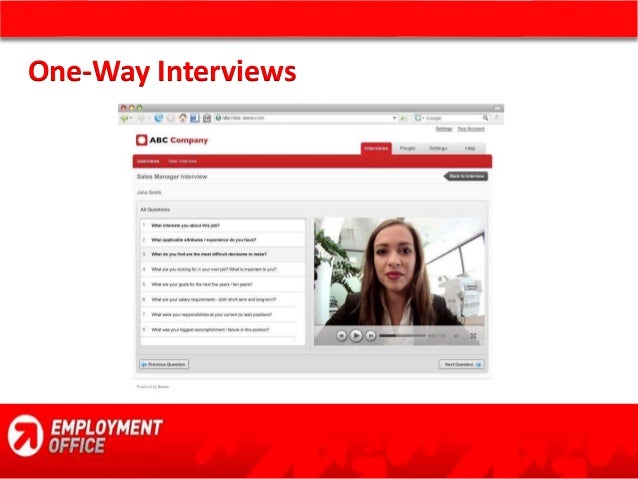 one way video interviews