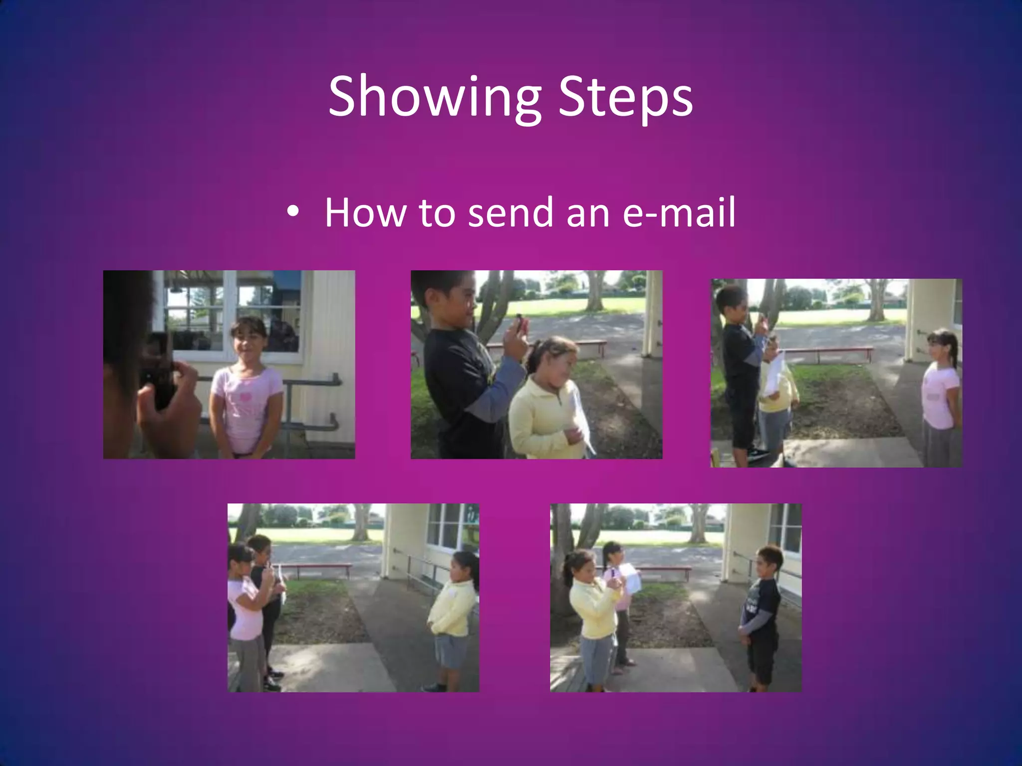 Showing StepsHow to send an e-mail