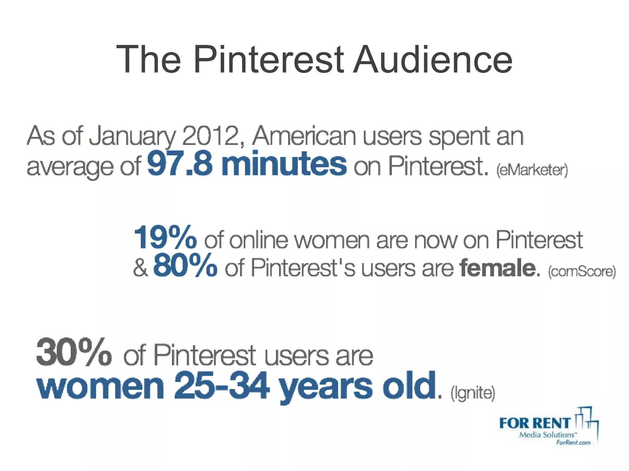 The Pinterest Audience
 