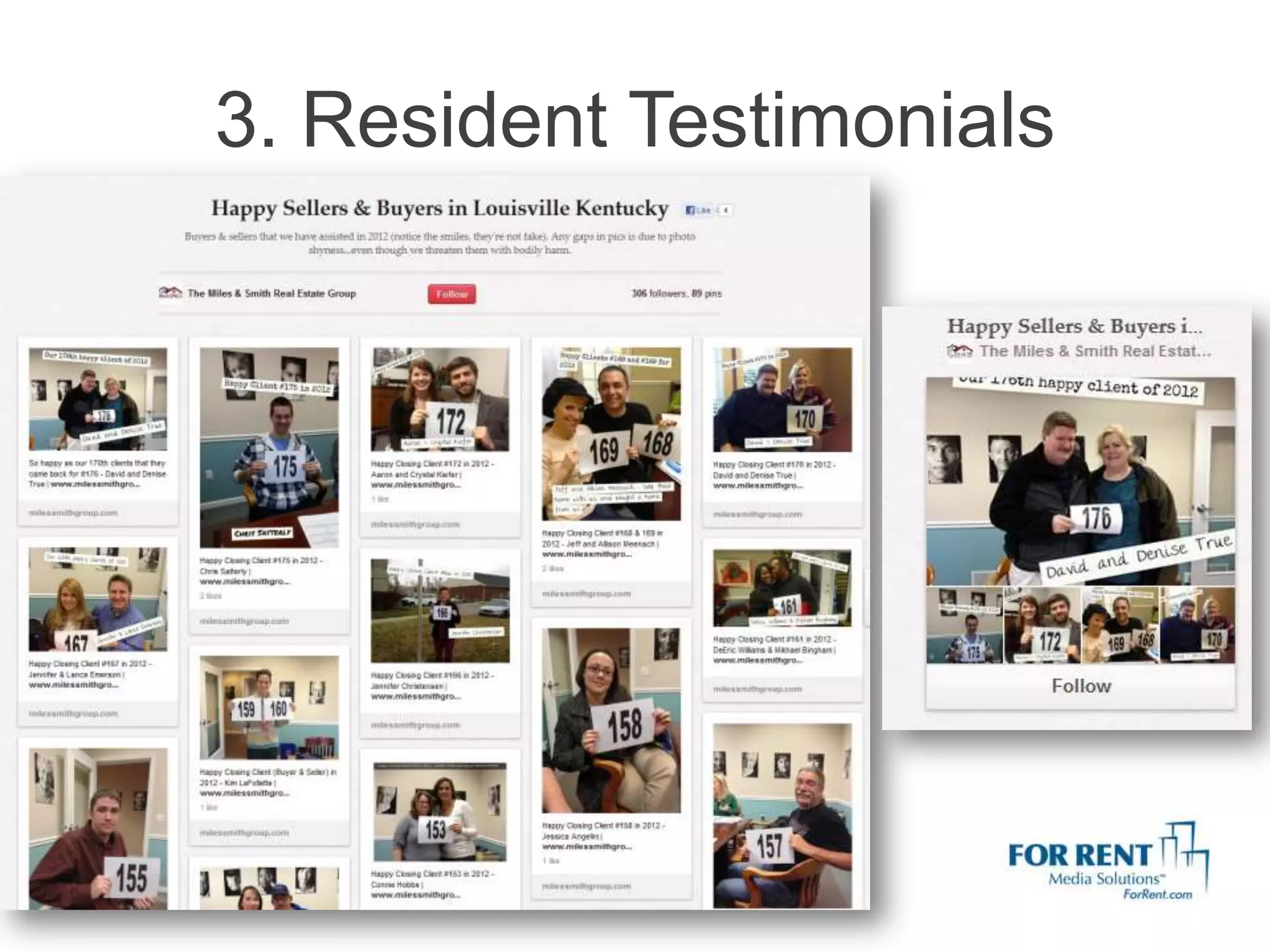 3. Resident Testimonials
 