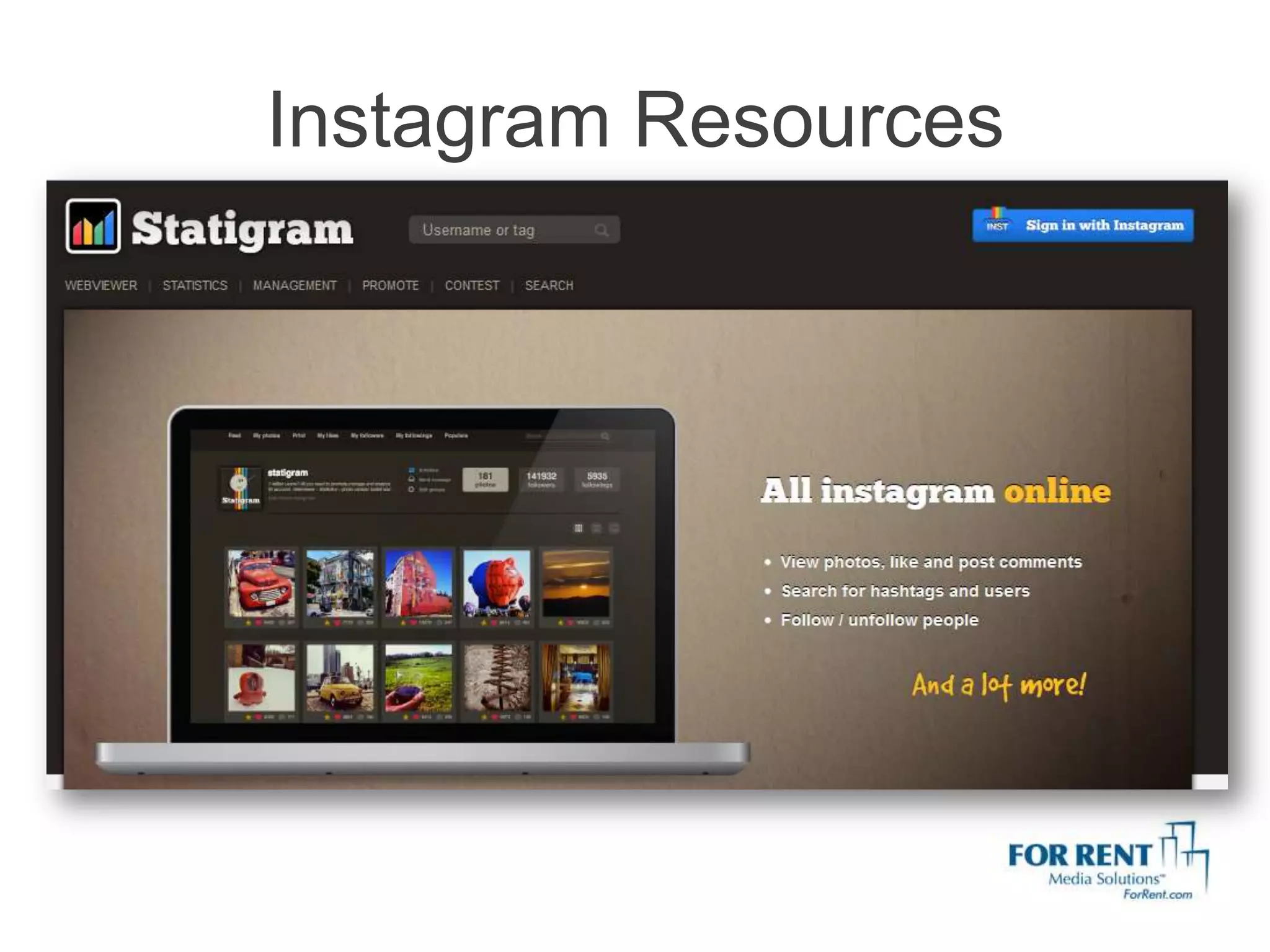 Instagram Resources
 