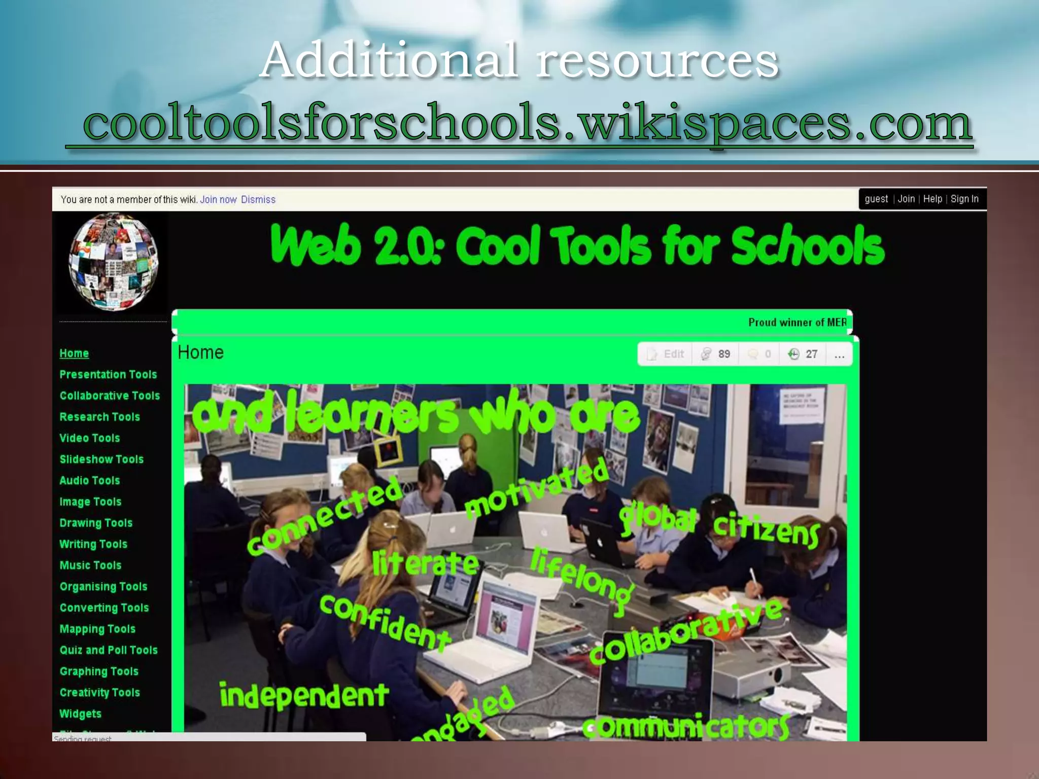 Additional resources
 