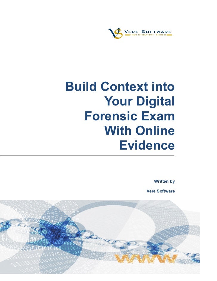Build Context into Your Digital Forensic Exam with Online Evidence