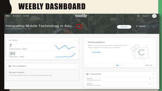 WEEBLY DASHBOARD
23
 