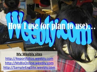 Real-time note-taking
       and backchannel
• Teams of four take notes using a real-time
    note-taking handing off to another team
    every half hour, publishing their notes to
    the class site after the end of the class
    session.
•   Students can use collaborative tools to
    engage in parallel, relevant online
    discussion in real time through the web,
    Facebook, Twitter, or Facebook.
 