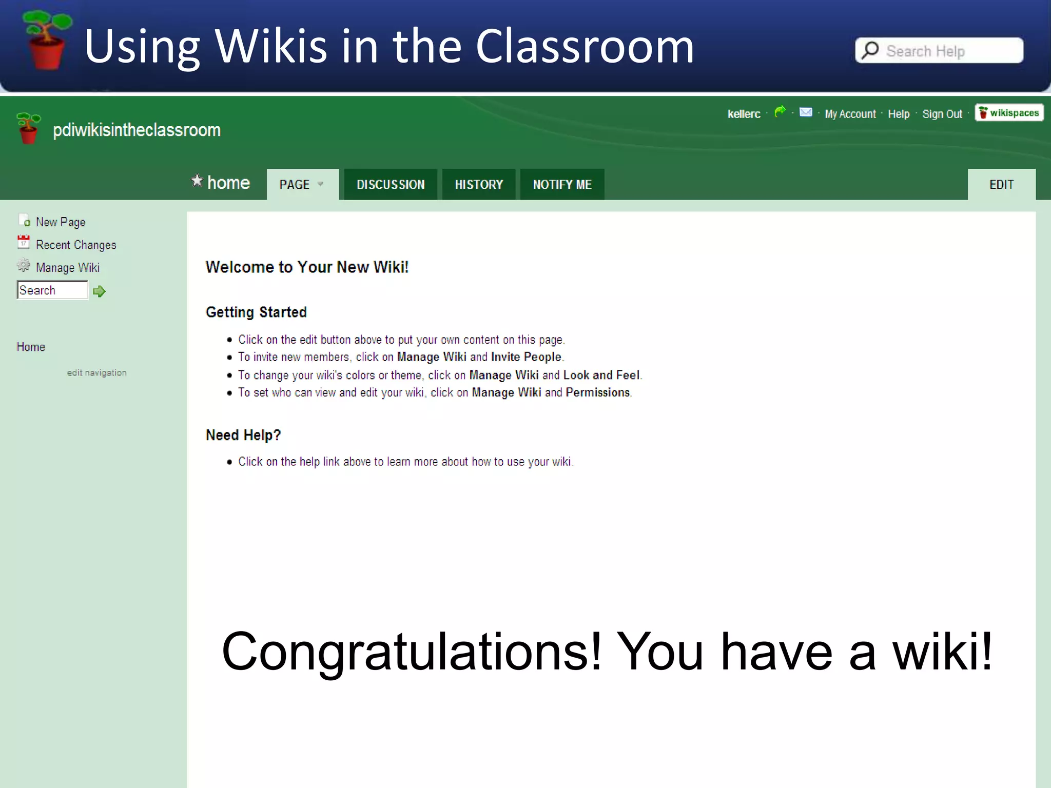 Your Private Label URL would be…     Yourwikiname.yourdistrict.wikispaces.net