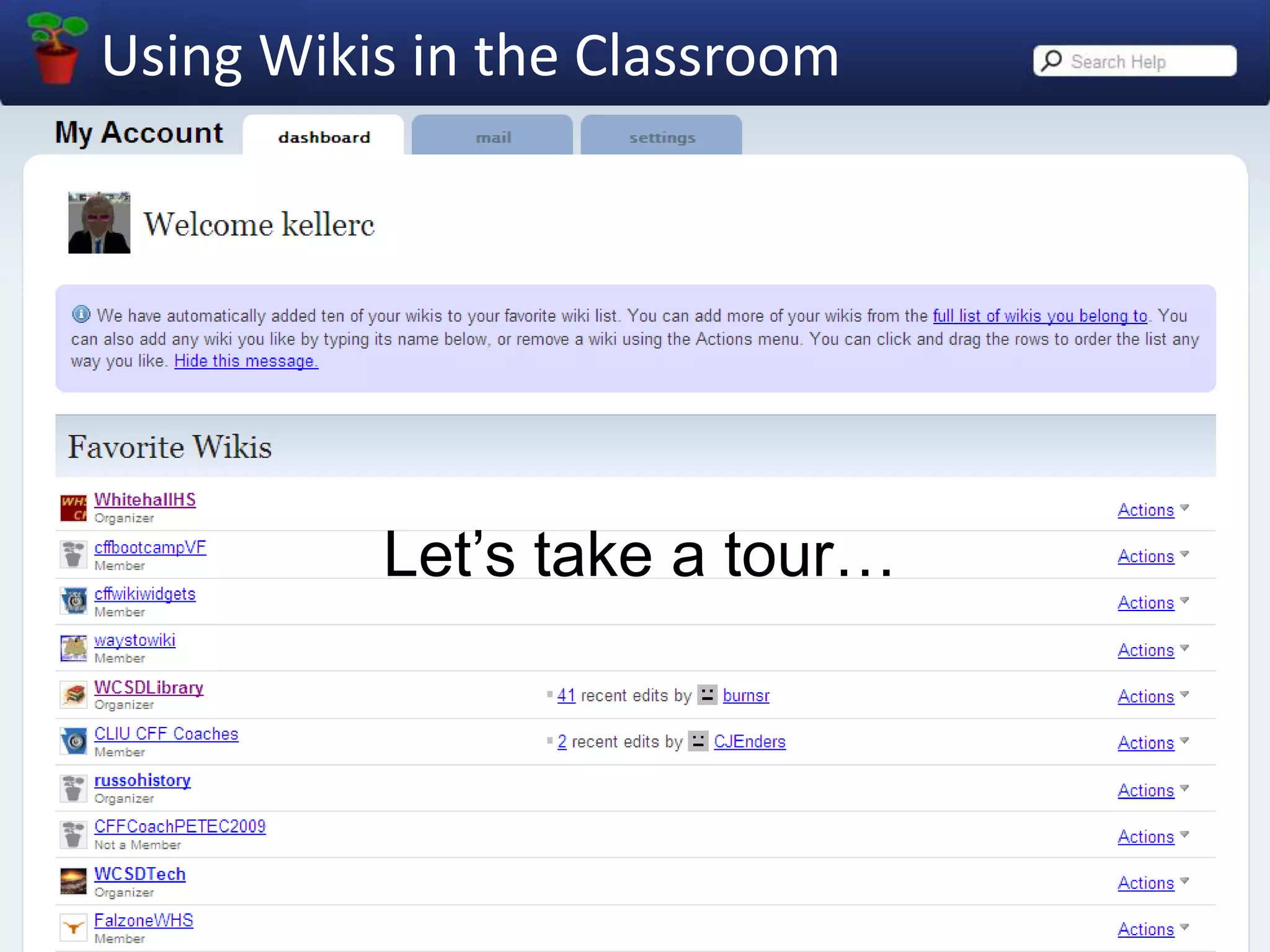 Congratulations! You have a wiki!
