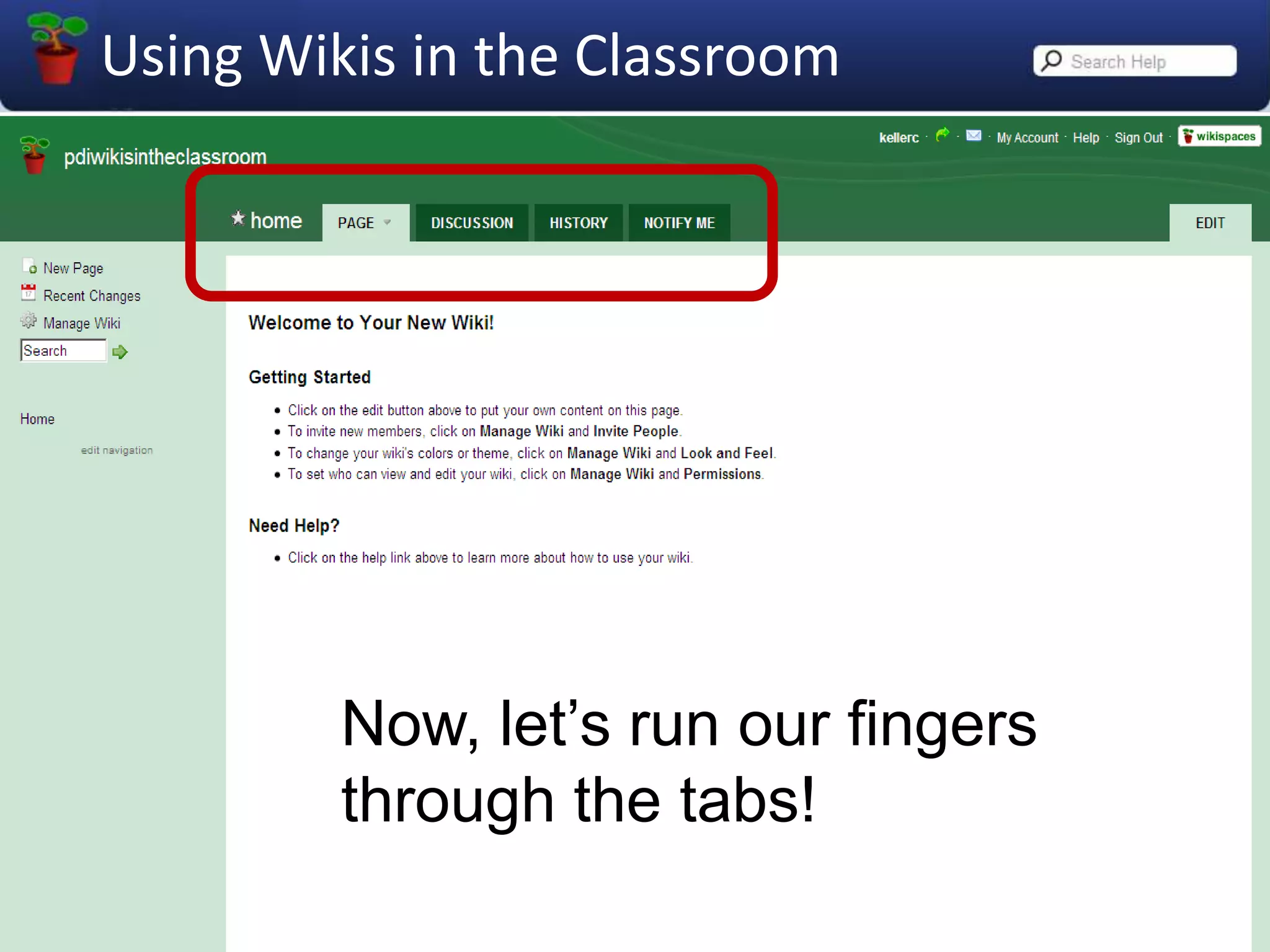 Your Wiki Account…goes to the settings tab of your Dashboard