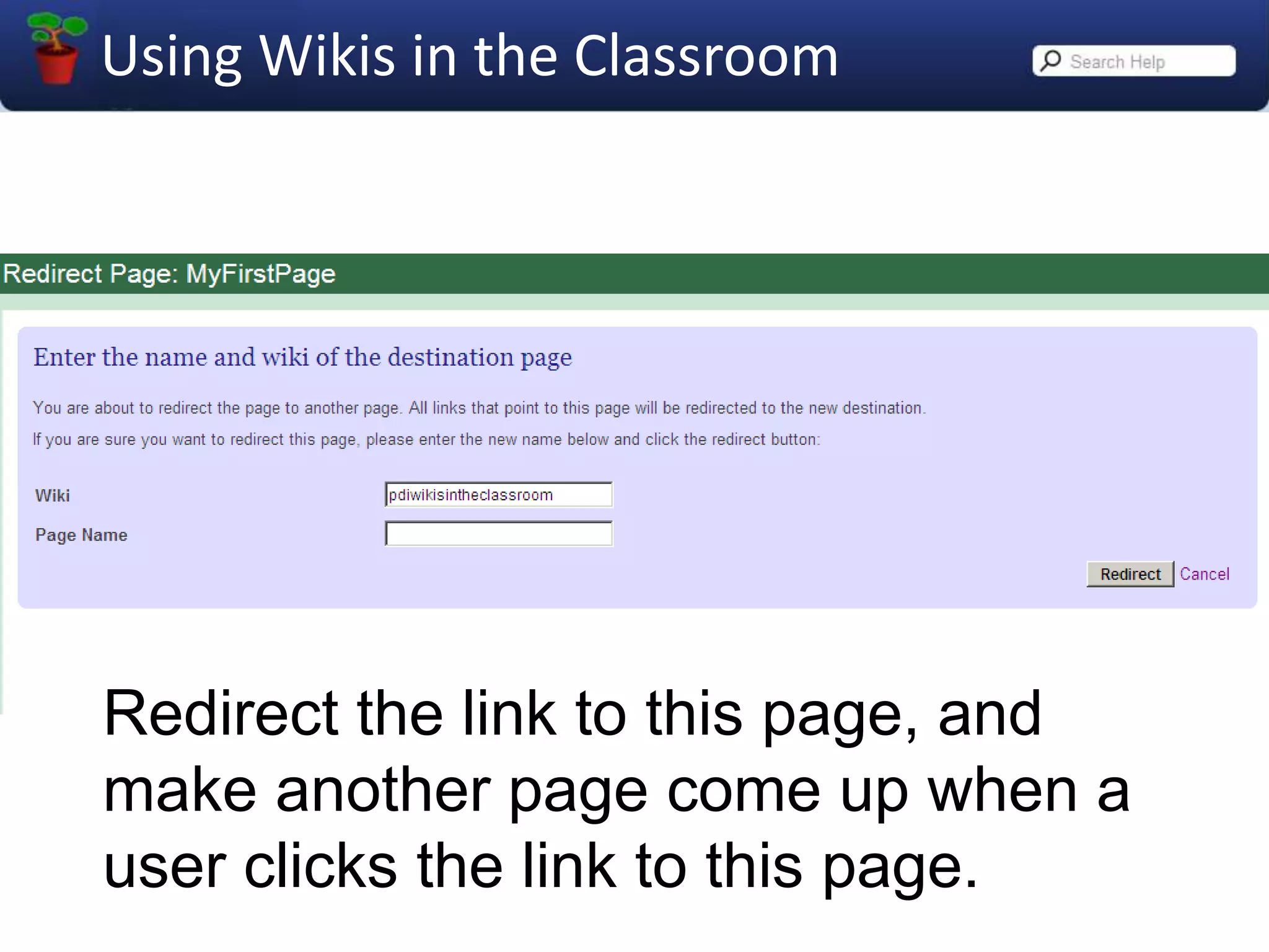 This link shows you what other pages contain links to this page.