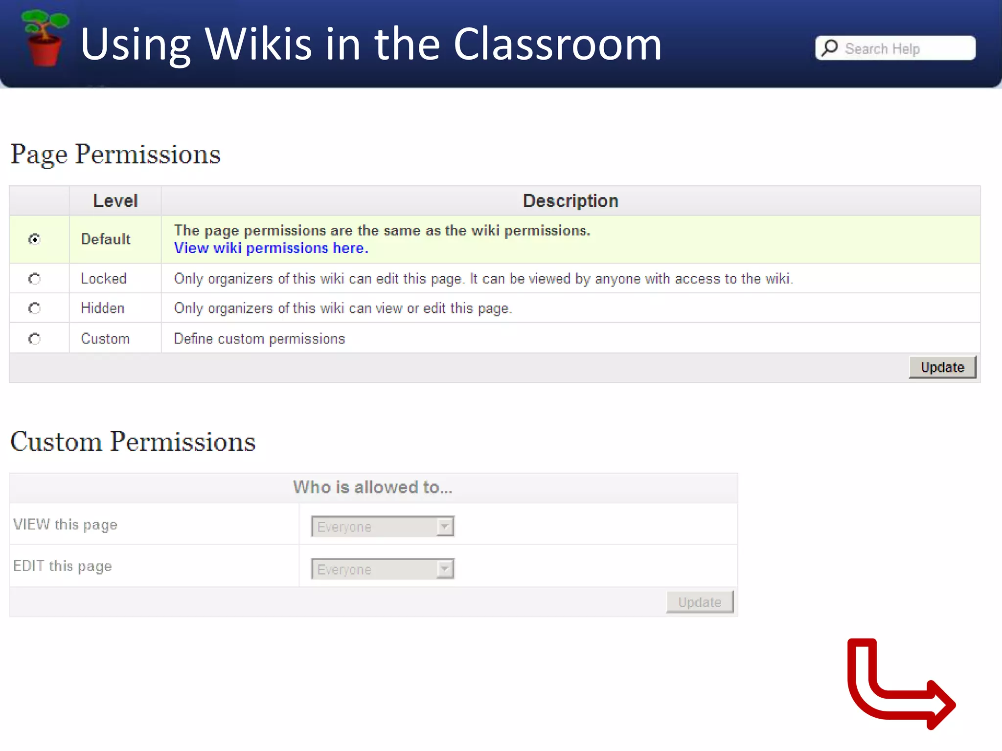 Redirect the link to this page, and make another page come up when a user clicks the link to this page. 