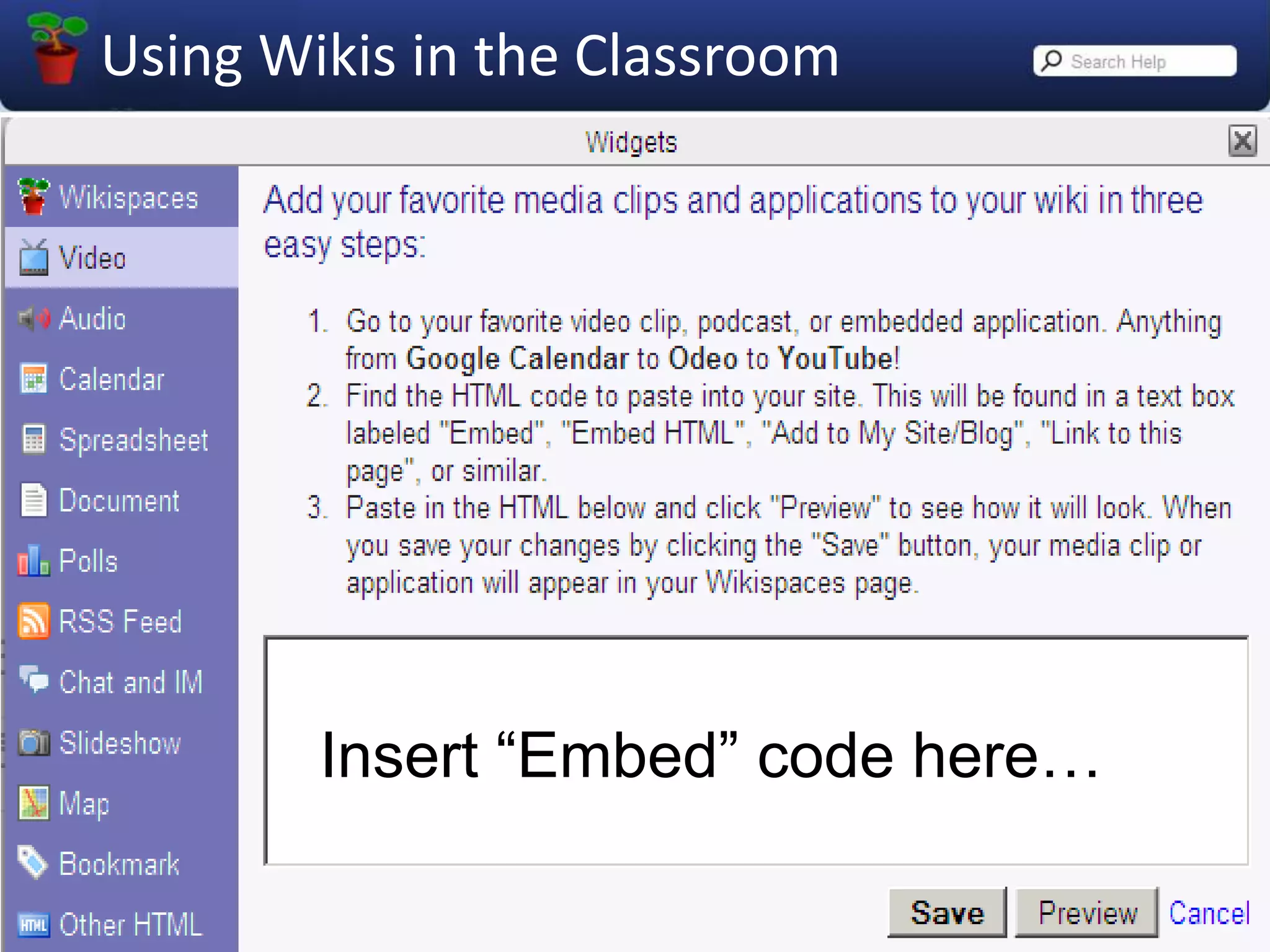 The infamous Widget Menu!Let’s play!