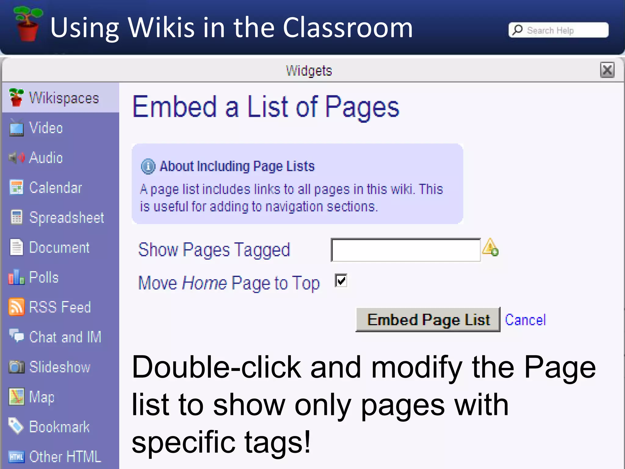 Let’s take a look at the Navigation menu.