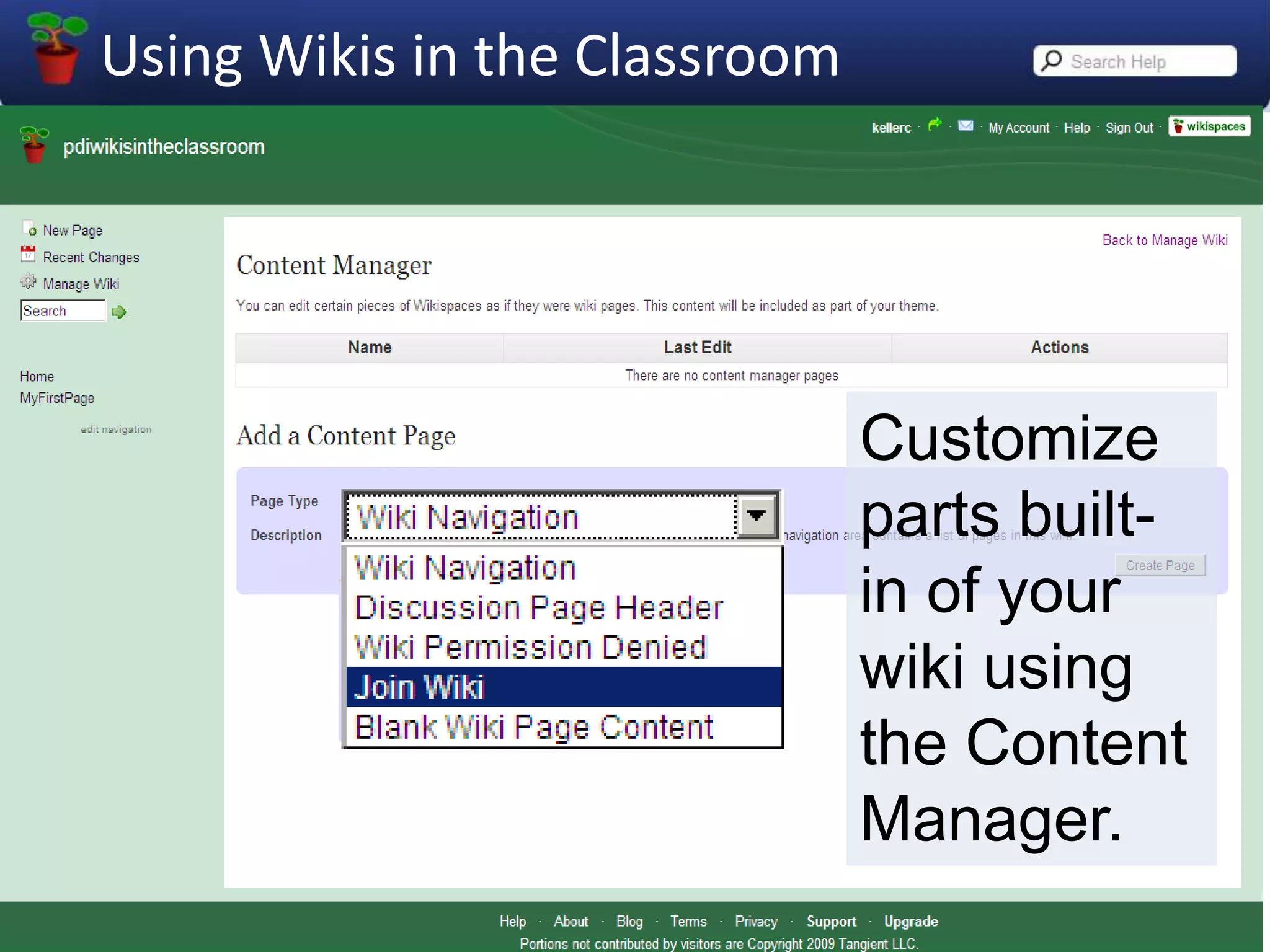 Manage Your Wiki!
