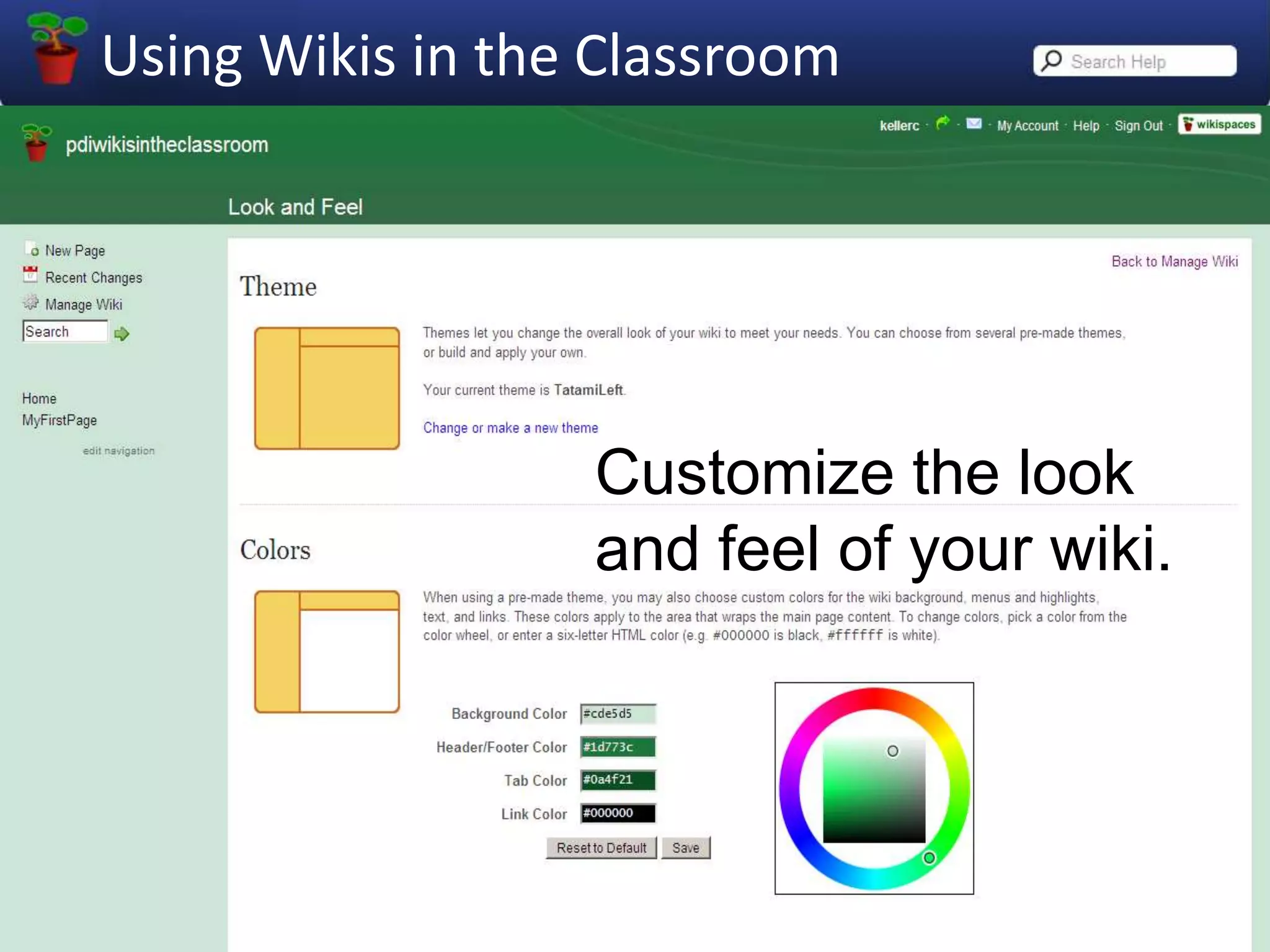 Files… Add and delete files to which you can link from your wiki pages. 