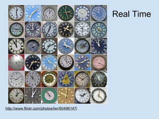 Real Time http://www.flickr.com/photos/lwr/60496147/ 