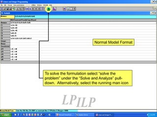 tutorial WIN QSB (guia) | PPTX