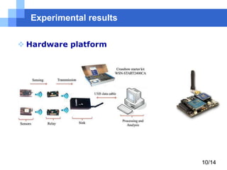 Experimental results
 Hardware platform

10/14

 