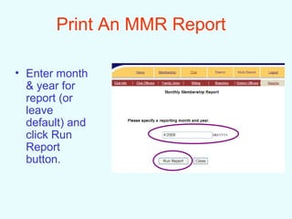 Using wmmr (report & view) | PPT