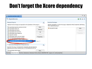 Don’t forget the Xcore dependency
 