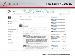 Familiarity = Usability

 
