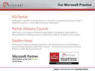 Our Microsoft Practice

 