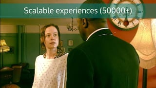 Scalable experiences (50000+)
 