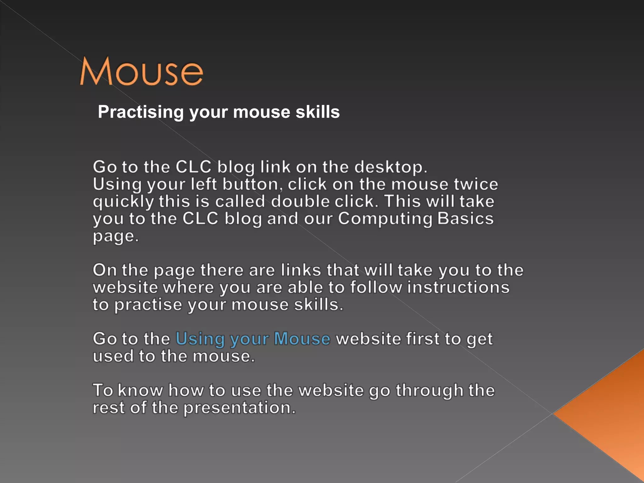 Using Your Mouse | PPT